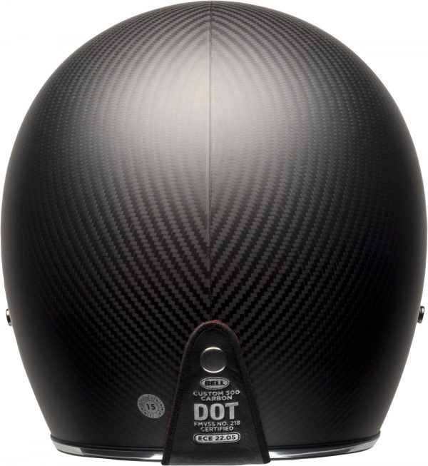 bell-custom-500-carbon-culture-helmet-matte-black-carbon-back-BELL CRUISER CUSTOM 500 BLANK GLOSS BLACK STD