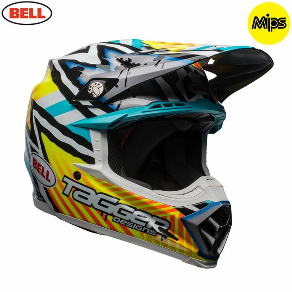 bell-moto-9-mips-off-road-helmet-tagger-gloss-yellow-blue-white-asymmetric-fr__73151.1505918834.jpg-Bell MX 2021 Moto-9 Mips Adult Helmet (Tagger Gloss Yellow/Blue/White Asymetric)
