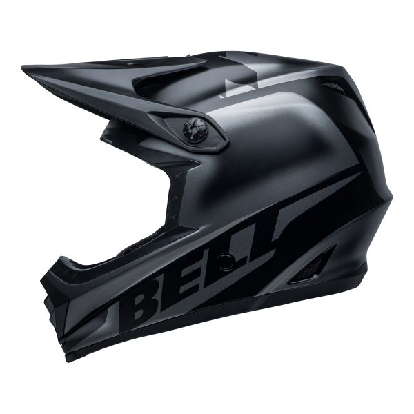 bell-moto-9-youth-mips-dirt-helmet-glory-matte-black-left.jpg-Bell MX 2021 Moto-9 Youth MIPS Helmet (Glory Matte Black)