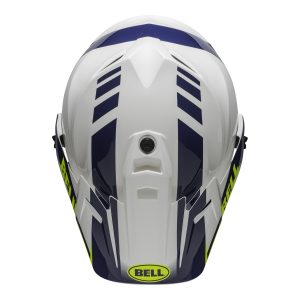 Bell MX 2021 MX-9 Adventure Mips Adult Helmet (Dash White/Blue/Hi Viz)