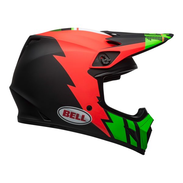 bell-mx-9-mips-dirt-helmet-strike-matte-infrared-green-black-right.jpg-Bell MX 2021 MX-9 Mips Adult Helmet (Strike Matte Infrared/Green/Black)