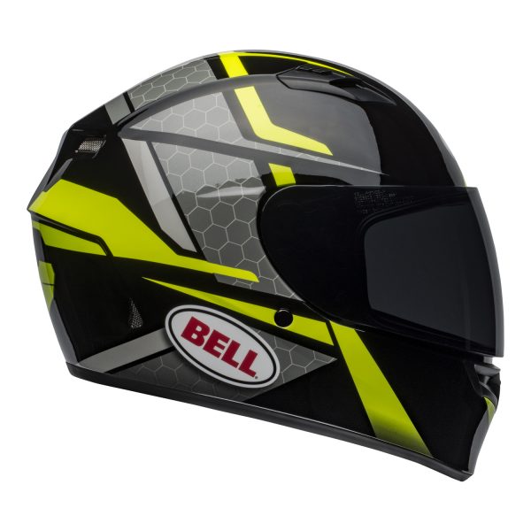 bell-qualifier-street-helmet-flare-gloss-black-hi-viz-right-BELL QUALIFIER STD STEALTH CAMO MATT BLACK WHITE