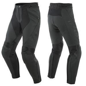 DAINESE PONY 3 LEATHER PANTS 076 – BLACK MATT