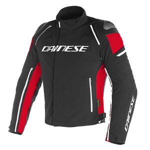 DAINESE  RACING 3 D-DRY JACKET  684 –  BLACK/BLACK/RED