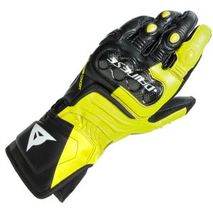 DAINESE CARBON 3 LONG GLOVES P86 – BLACK/FLUO-YELLOW/WHITE