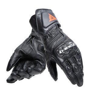 DAINESE CARBON 4 LONG LEATHER GLOVES 691 (FORWARD ORDER FEBRUARY DELIVERY) – NERO / NERO / NERO