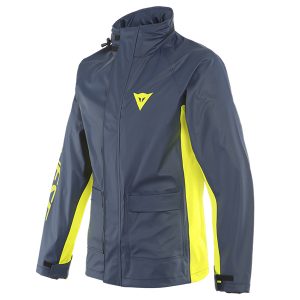 DAINESE STORM 2 UNISEX JACKET 87E – BLACK-IRIS/FLUO-YELLOW