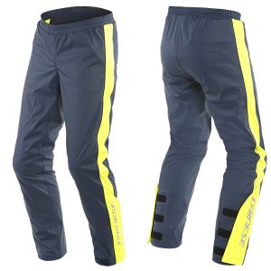 DAINESE STORM 2 UNISEX PANTS 87E – BLACK-IRIS/FLUO-YELLOW