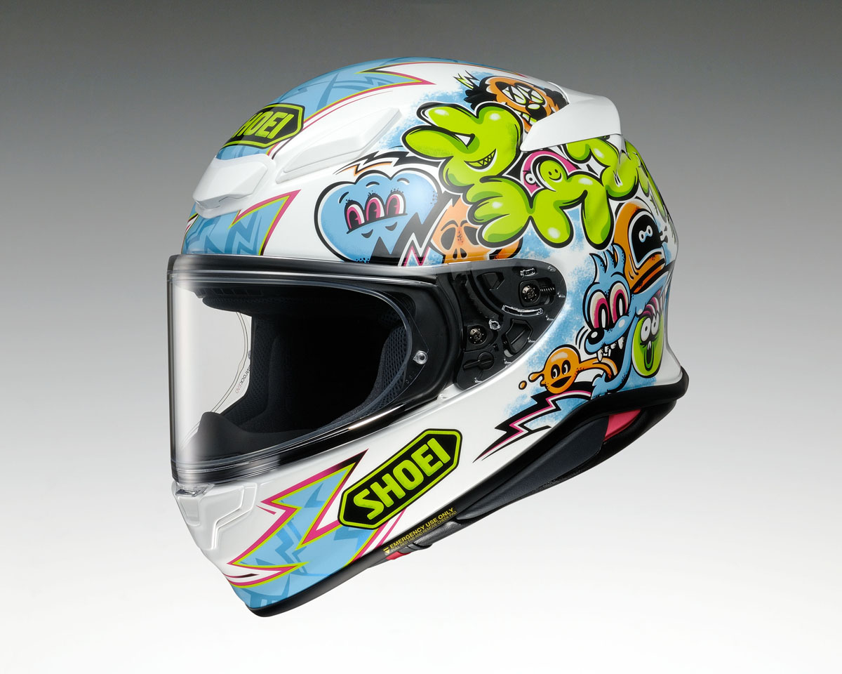 Shoei NXR2 Mural TC10 White Newcastle Motorcycles