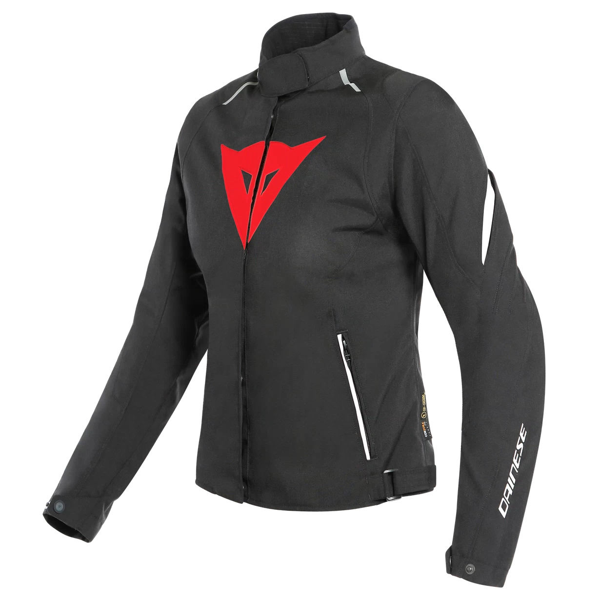 DAINESE LAGUNA SECA 3 LADIES D-DRY JACKET – BLACK/LAVA-RED/WHITE